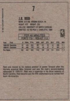 1991-92 Fleer Wheaties #7 J.R. Reid Back