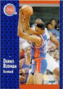 1991-92 Fleer Wheaties #16 Dennis Rodman Front