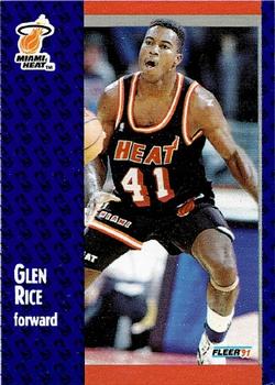 1991-92 Fleer Wheaties #19 Glen Rice Front