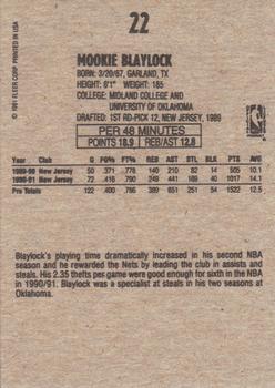 1991-92 Fleer Wheaties #22 Mookie Blaylock Back