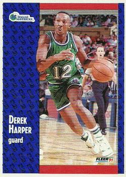 1991-92 Fleer Wheaties #28 Derek Harper Front