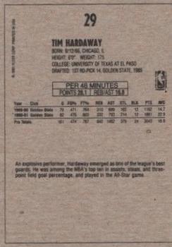 1991-92 Fleer Wheaties #29 Tim Hardaway Back