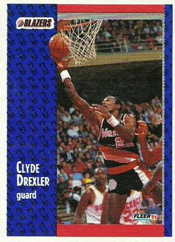 1991-92 Fleer Wheaties #41 Clyde Drexler Front