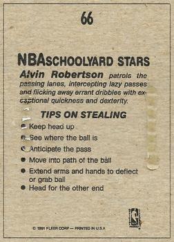 1991-92 Fleer Wheaties #66 Alvin Robertson Back