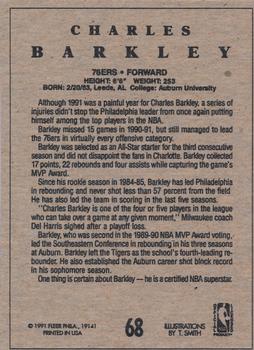 1991-92 Fleer Wheaties #68 Charles Barkley Back