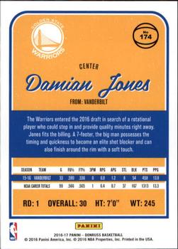 2016-17 Donruss #174 Damian Jones Back