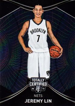 2016-17 Panini Totally Certified #36 Jeremy Lin Front