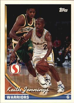 1993-94 Topps Safeway Golden State Warriors #GS13 Keith Jennings Front