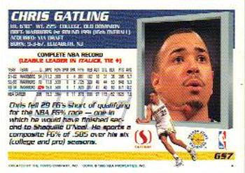 1994-95 Topps Safeway Golden State Warriors #GS7 Chris Gatling Back