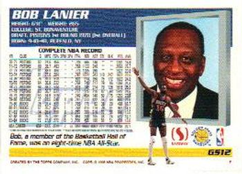 1994-95 Topps Safeway Golden State Warriors #GS12 Bob Lanier Back