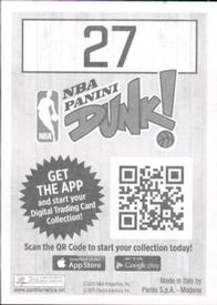 2015-16 Panini NBA Stickers #27 Brooklyn Nets Team Logo Back