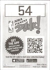 2015-16 Panini NBA Stickers #54 Tony Wroten Back
