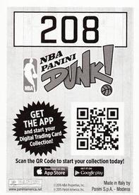 2015-16 Panini NBA Stickers #208 Dirk Nowitzki Back
