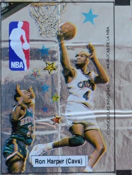 1989 Chicle NBA Foil Gum Wrappers #NNO Ron Harper Front