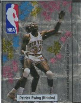 1989 Chicle NBA Foil Gum Wrappers #NNO Patrick Ewing Front