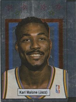 1989 Chicle NBA Foil Gum Wrappers #NNO Karl Malone Front