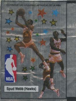 1989 Chicle NBA Foil Gum Wrappers #NNO Spud Webb Front