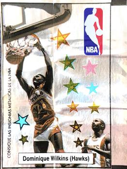 1989 Chicle NBA Foil Gum Wrappers #NNO Dominique Wilkins Front