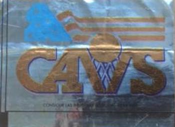 1989 Chicle NBA Foil Gum Wrappers #NNO Cleveland Cavaliers Front