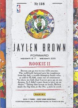 2016-17 Panini Court Kings #128 Jaylen Brown Back