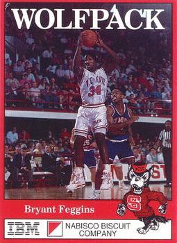 1991-92 NC State Wolfpack #3 Bryant Feggins Front