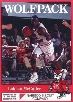 1991-92 NC State Wolfpack #9 Lakista McCuller Front