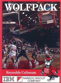 1991-92 NC State Wolfpack #16 Reynolds Coliseum Front