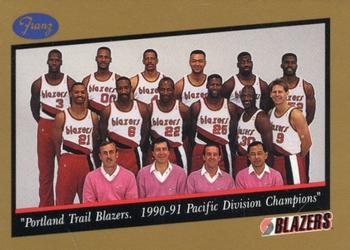 1991-92 Franz Portland Trail Blazers #1 Portland Trail Blazers Front