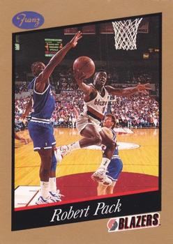 1991-92 Franz Portland Trail Blazers #17 Robert Pack Front