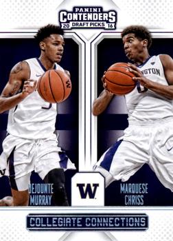 2016 Panini Contenders Draft Picks - Collegiate Connections #2 Dejounte Murray / Marquese Chriss Front