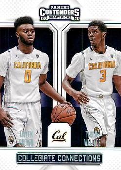 2016 Panini Contenders Draft Picks - Collegiate Connections #9 Jaylen Brown / Tyrone Wallace Front