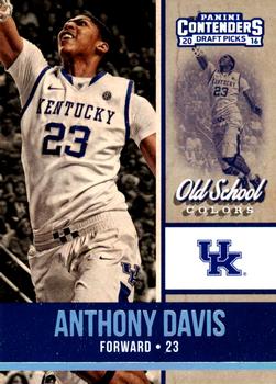2016 Panini Contenders Draft Picks - Old School Colors #2 Anthony Davis Front