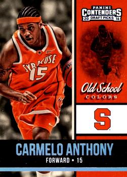 2016 Panini Contenders Draft Picks - Old School Colors #4 Carmelo Anthony Front