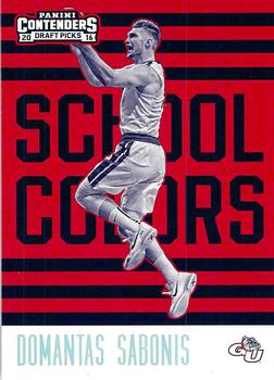 2016 Panini Contenders Draft Picks - School Colors #16 Domantas Sabonis Front
