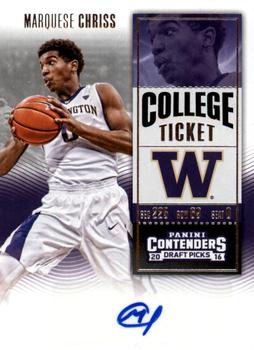 2016 Panini Contenders Draft Picks - College Ticket Autographs #107 Marquese Chriss Front