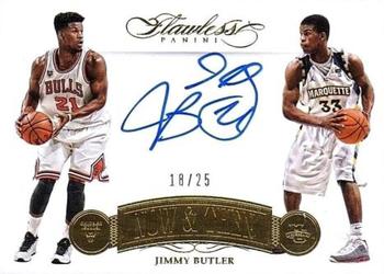 2015-16 Panini Flawless - Now and Then Signatures #NT-JB Jimmy Butler Front