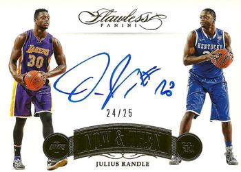 2015-16 Panini Flawless - Now and Then Signatures #NT-JRA Julius Randle Front