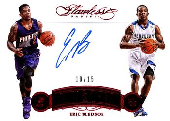 2015-16 Panini Flawless - Now and Then Signatures Ruby #NT-EB Eric Bledsoe Front