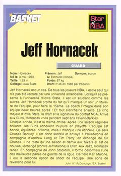 1995 French Sports Action Basket #NNO Jeff Hornacek Back