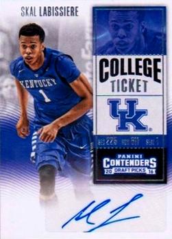 2016 Panini Contenders Draft Picks - College Ticket Autographs Variations #110 Skal Labissiere Front