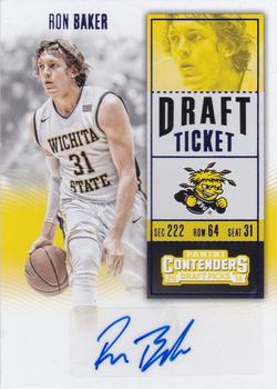 2016 Panini Contenders Draft Picks - College Ticket Autographs Draft Ticket Blue Foil #139 Ron Baker Front