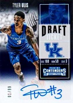 2016 Panini Contenders Draft Picks - College Ticket Autographs Draft Ticket #113 Tyler Ulis Front