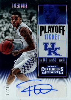 2016 Panini Contenders Draft Picks - College Ticket Autographs Variations Playoff Ticket #113 Tyler Ulis Front