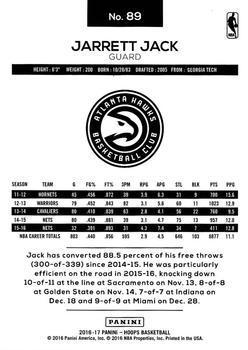 2016-17 Hoops - Teal #89 Jarrett Jack Back