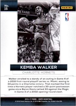2016-17 Hoops - Action Shots #15 Kemba Walker Back