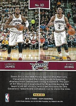 2016-17 Hoops - Double Trouble #10 LeBron James / Kyrie Irving Back