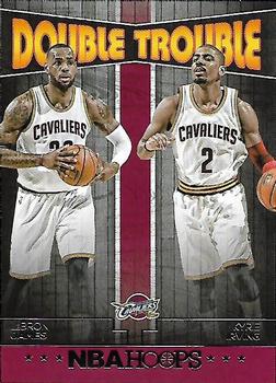 2016-17 Hoops - Double Trouble #10 LeBron James / Kyrie Irving Front