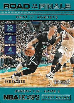 2016-17 Hoops - Road to the Finals #13 Jeremy Lin Front