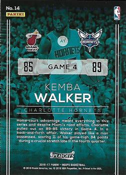 2016-17 Hoops - Road to the Finals #14 Kemba Walker Back