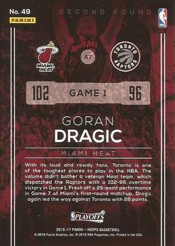 2016-17 Hoops - Road to the Finals #49 Goran Dragic Back